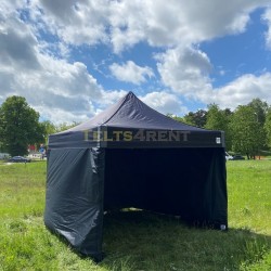 Telts 3x3m Melna ar sienām
