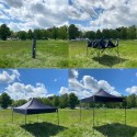 Telts 3x3m Melna bez sienām