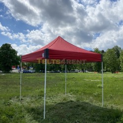 Telts 3x3m Sarkana bez sienām